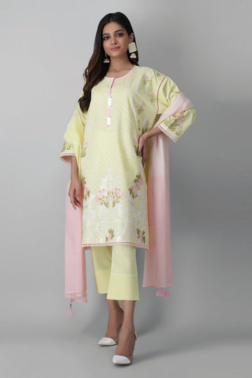 Bd21209 Yellow Khaadi Festive Collection 2021